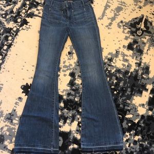 Express Mid Rise Bell Flare